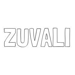 Pobarvanka imena ŽUVALI