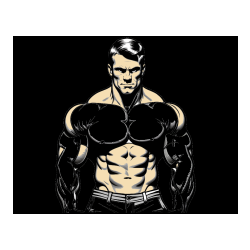 Pobarvana pobarvanka - Pobarvanka bodybuilder-ja