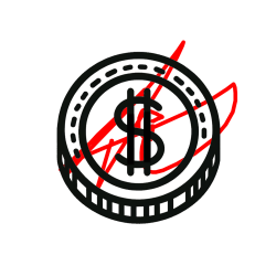 Pobarvana pobarvanka - Pobarvanka kovanca - USD (ameriški dolar)