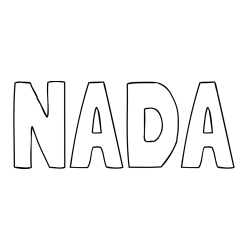 Online izdelana pobarvanka - Pobarvanka imena NADA