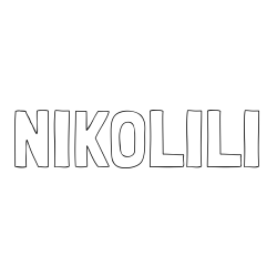 Online izdelana pobarvanka - Pobarvanka imena NIKOLILI
