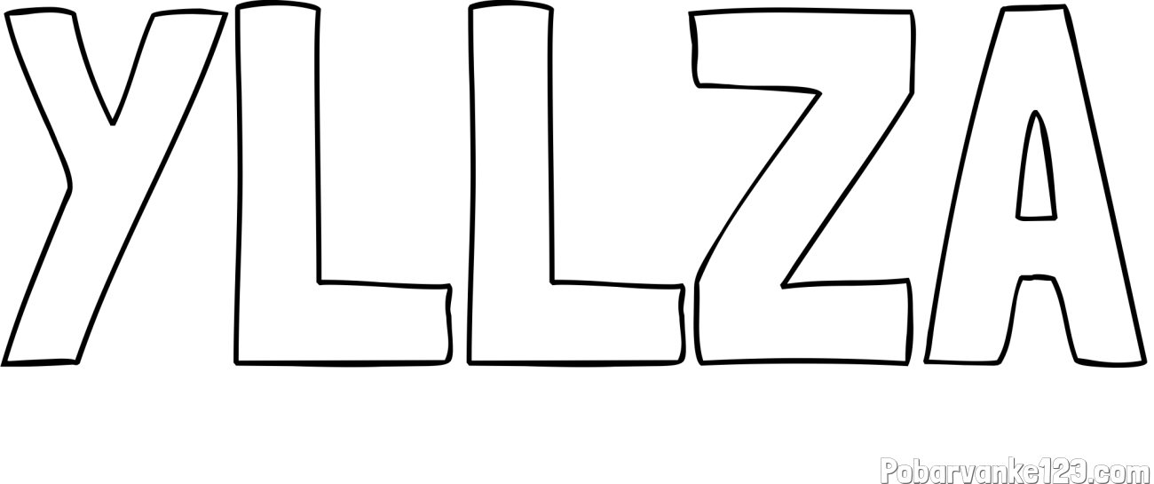 Pobarvanka imena YLLZA