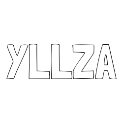 Online izdelana pobarvanka - Pobarvanka imena YLLZA