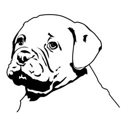 Pobarvanka prikupnega bulldog mladička