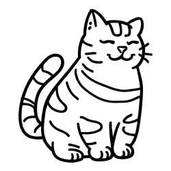 Pobarvanka debelušne mačke