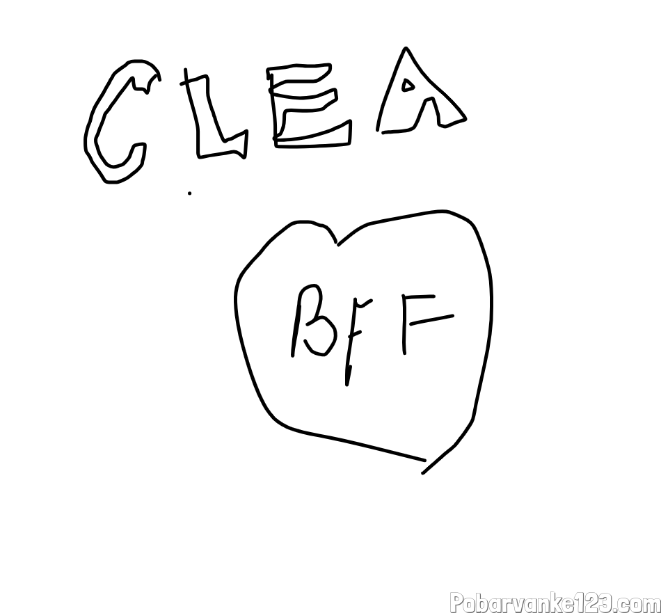 ime clea in srček bff