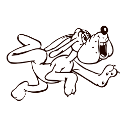 Pobarvanka veselega kužka