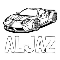 Lepa pobarvanka imena Aljaž