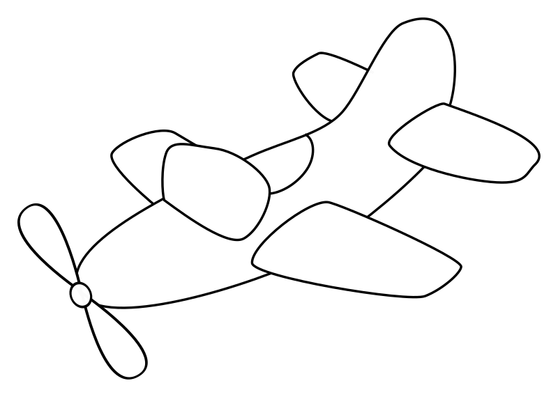 Pobarvanka letala s propelerjem