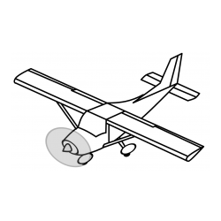 Pobarvanka letala med letom