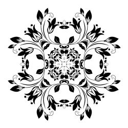 Pobarvnaka mandale (rože)