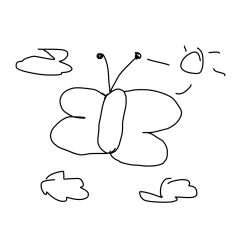 metuljček ki leti v nebo