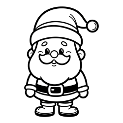 Otroška pobarvanka Božička