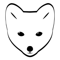 Otroška pobarvanka lisičje glave