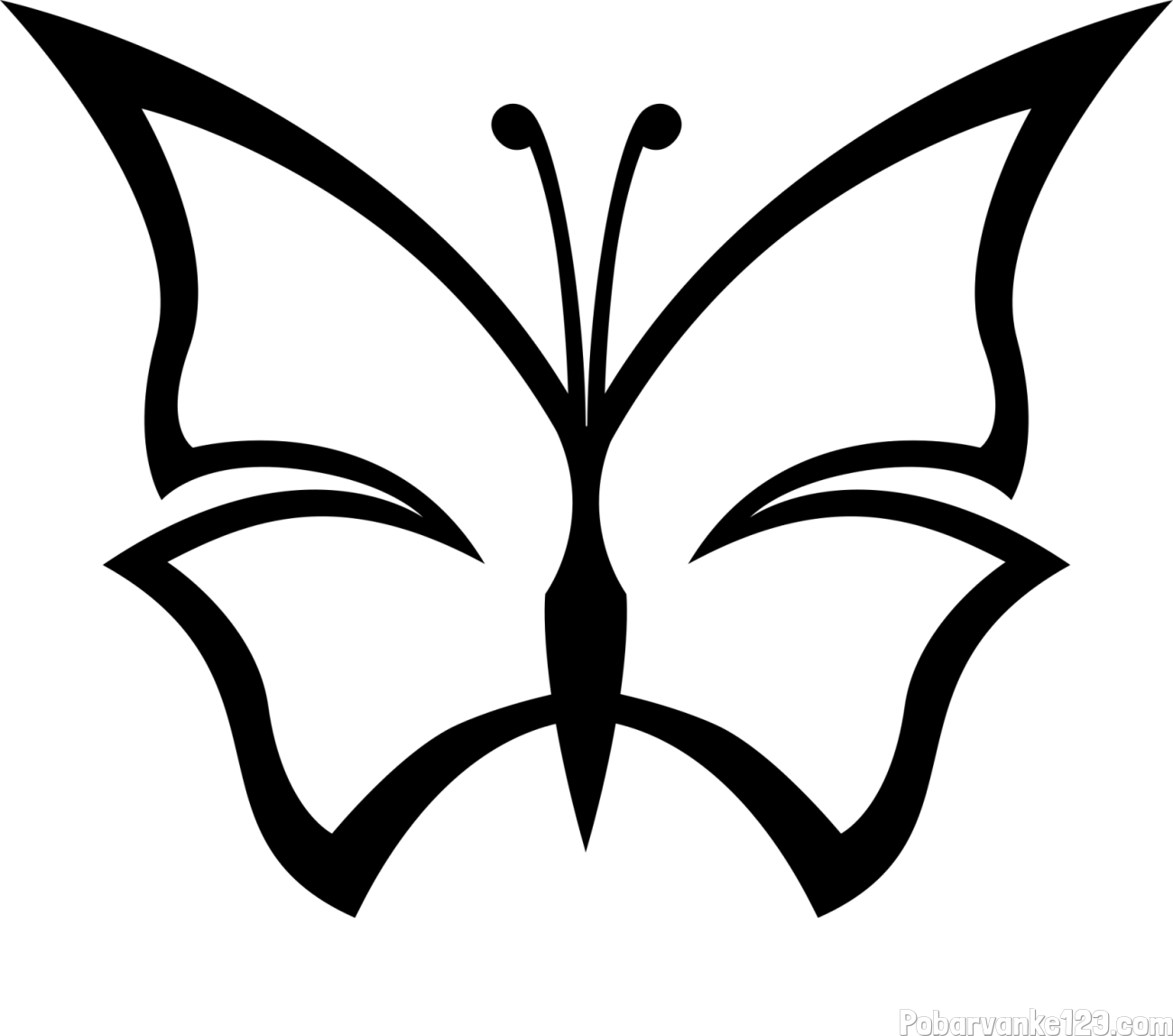 Otroška pobarvanka metulja