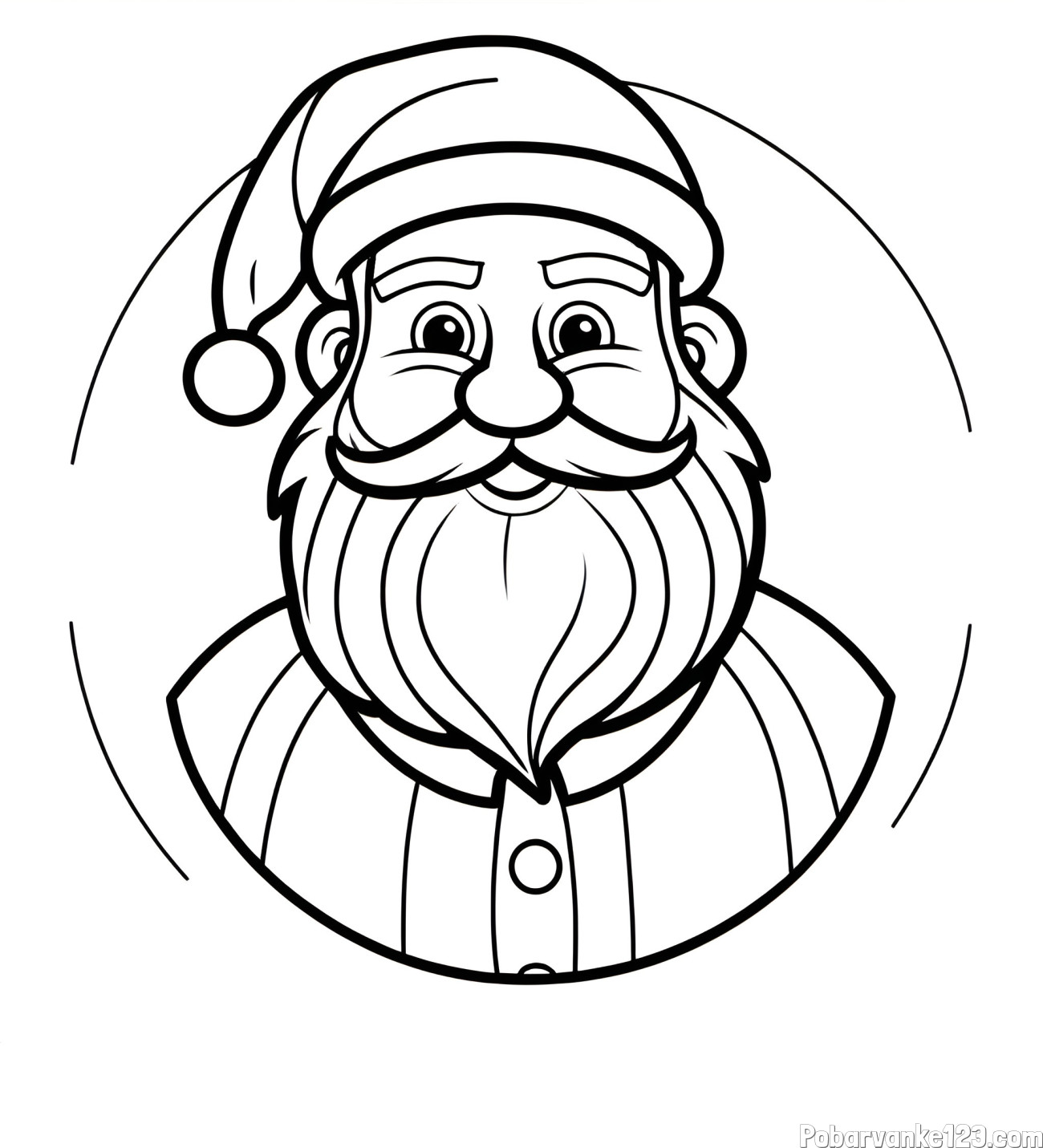 Otroška pobarvanka veselega Božička