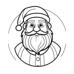 Otroška pobarvanka veselega Božička