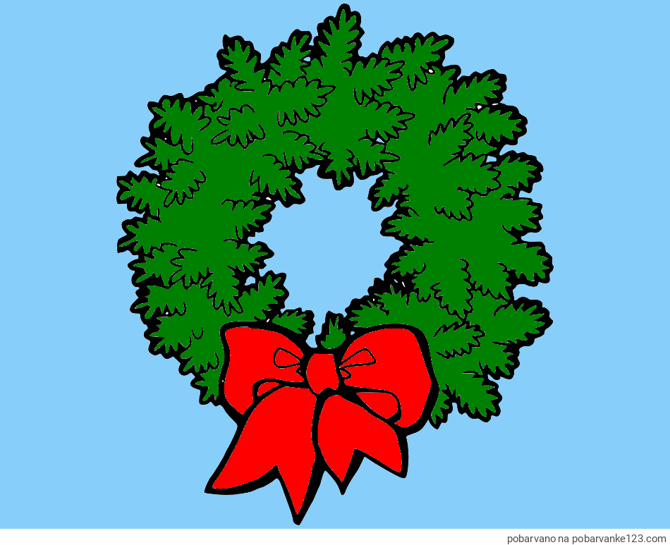 POBARVANA POBARVANKA - Adventni venček