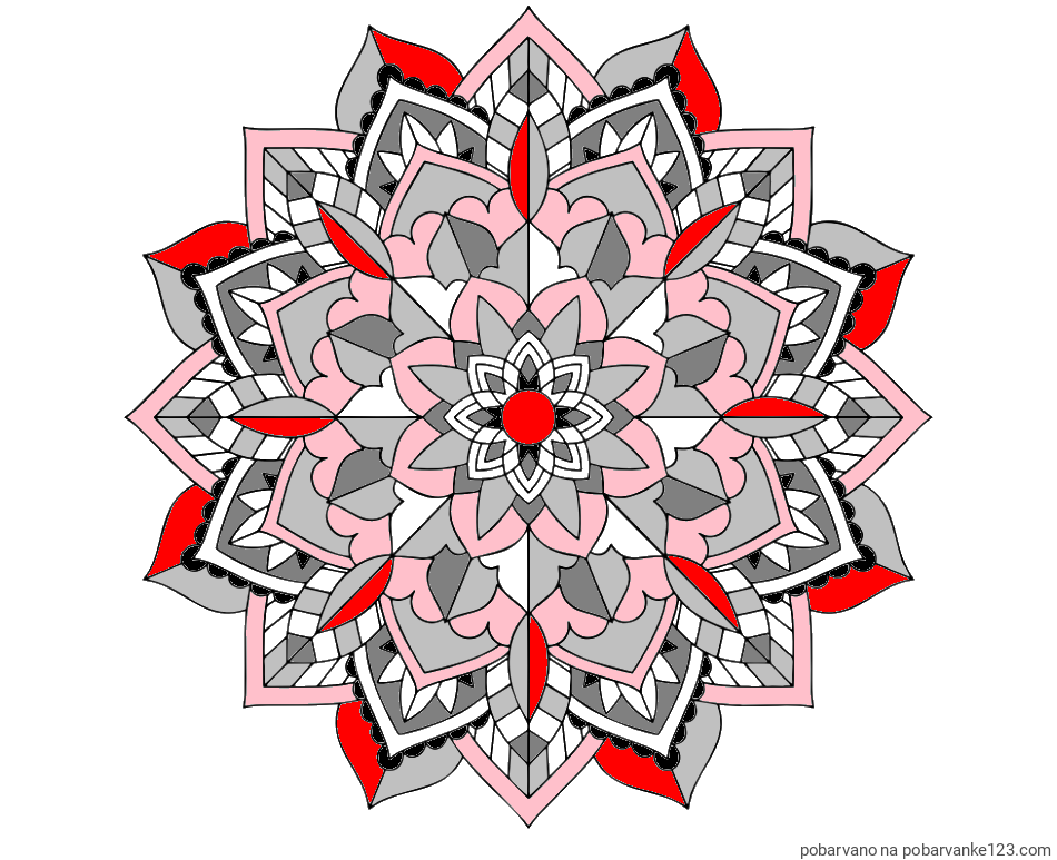 POBARVANA POBARVANKA - Čudovita pobarvanka mendale