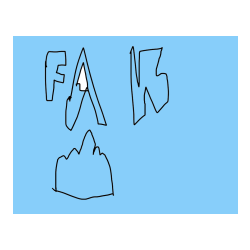 Pobarvana pobarvanka - fakič