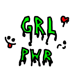 Pobarvana pobarvanka - girl pawer