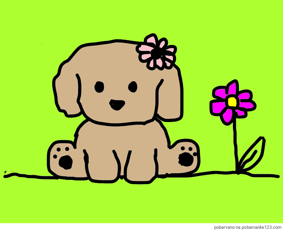 POBARVANA POBARVANKA - KUŽIKA