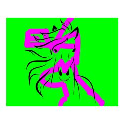 Pobarvana pobarvanka - Lepa pobarvanka konja