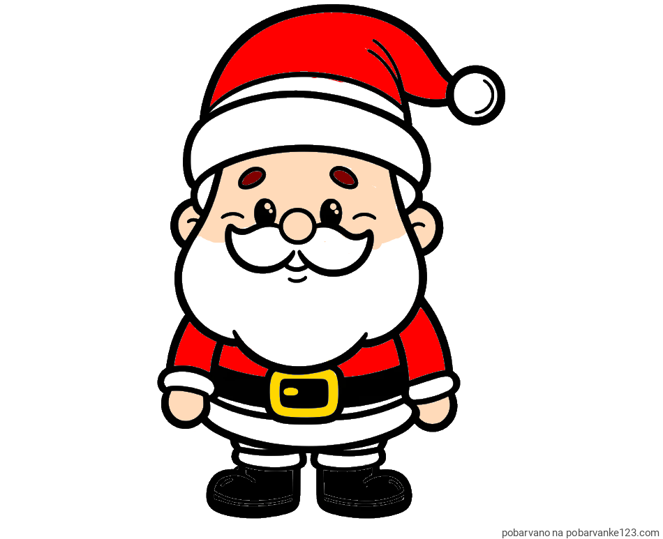 POBARVANA POBARVANKA - Otroška pobarvanka Božička