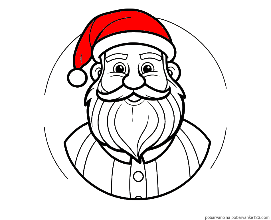 POBARVANA POBARVANKA - Otroška pobarvanka veselega Božička