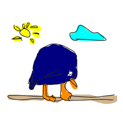 Pobarvana pobarvanka - piki copi ( pticek )