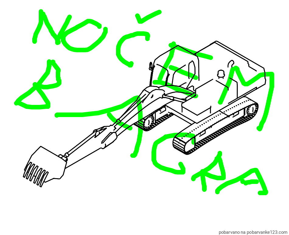 POBARVANA POBARVANKA - Pobarvanka bagra