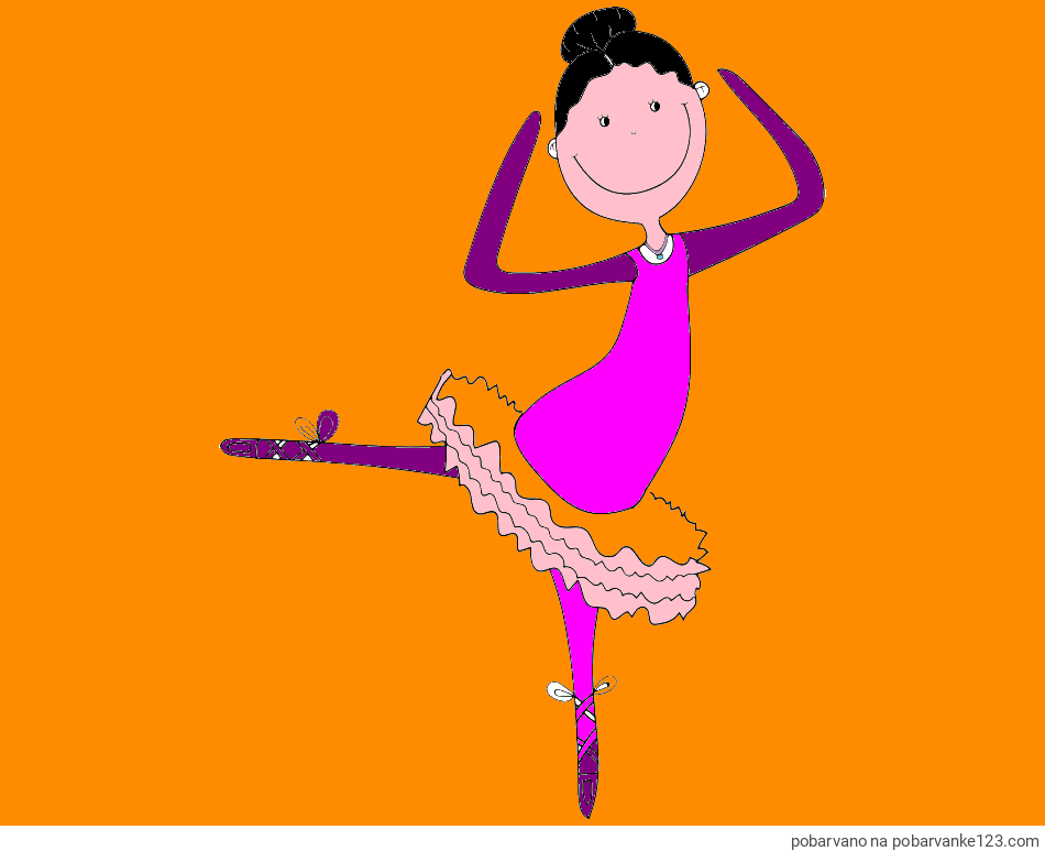 POBARVANA POBARVANKA - Pobarvanka balerine