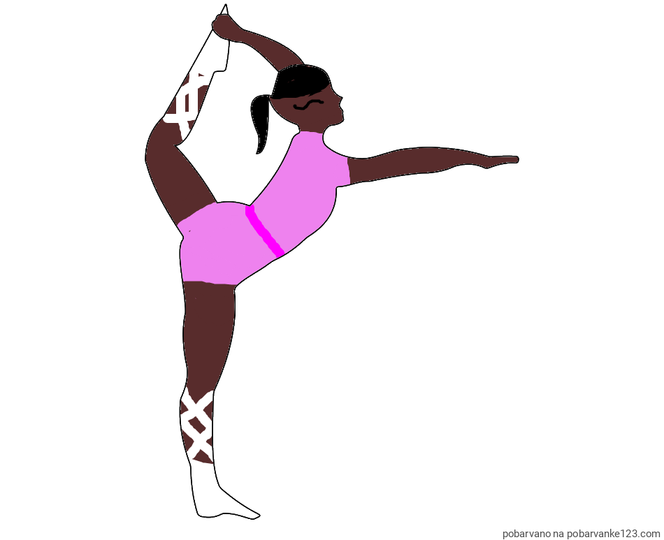 POBARVANA POBARVANKA - Pobarvanka baletke med ogrevanjem