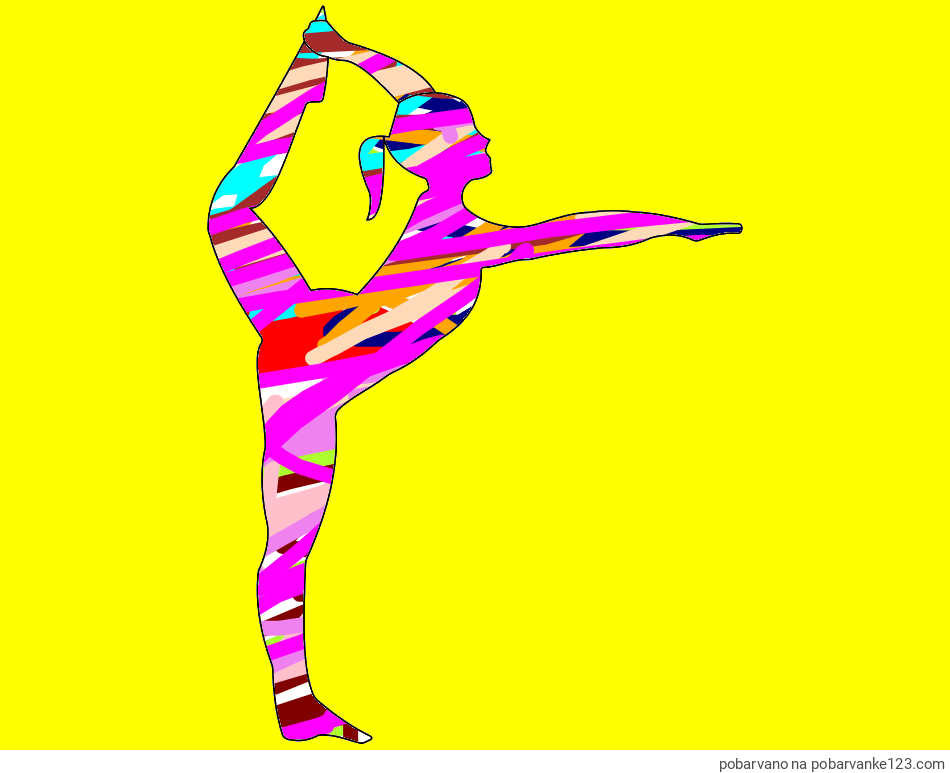 POBARVANA POBARVANKA - Pobarvanka baletke med ogrevanjem