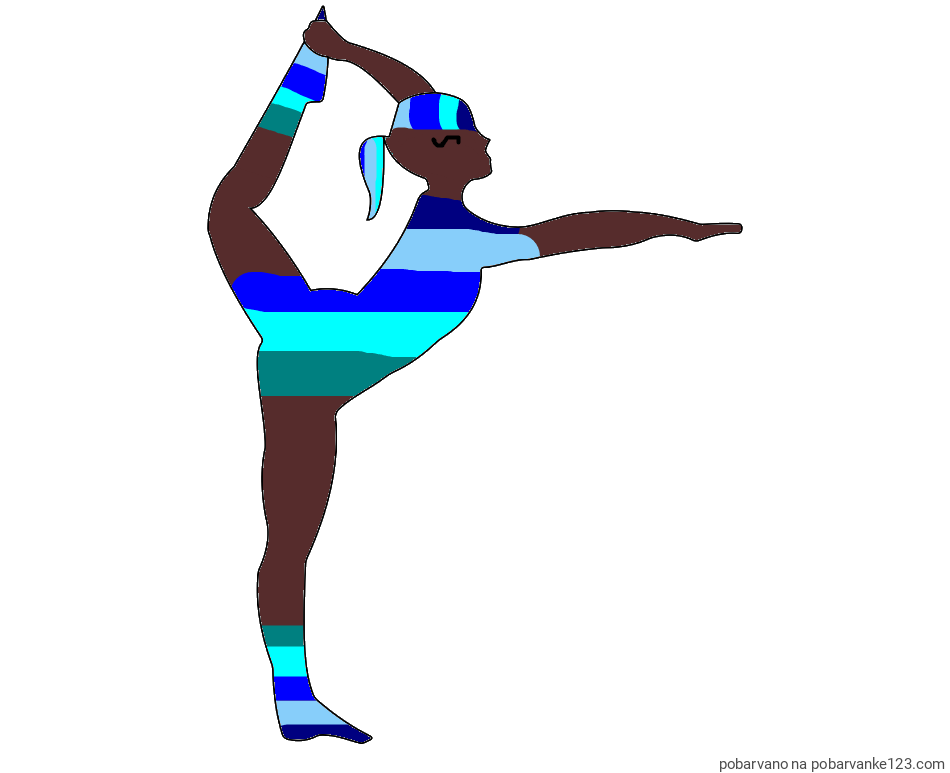 POBARVANA POBARVANKA - Pobarvanka baletke med ogrevanjem