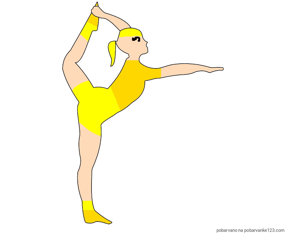 POBARVANA POBARVANKA - Pobarvanka baletke med ogrevanjem