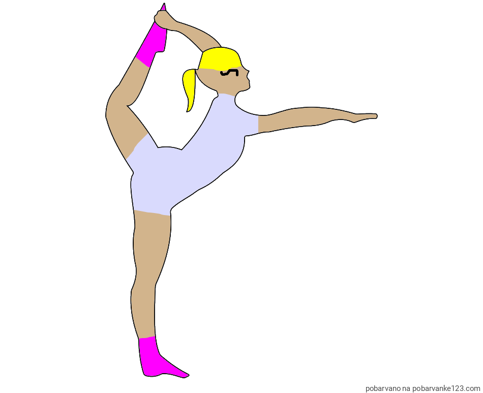 POBARVANA POBARVANKA - Pobarvanka baletke med ogrevanjem