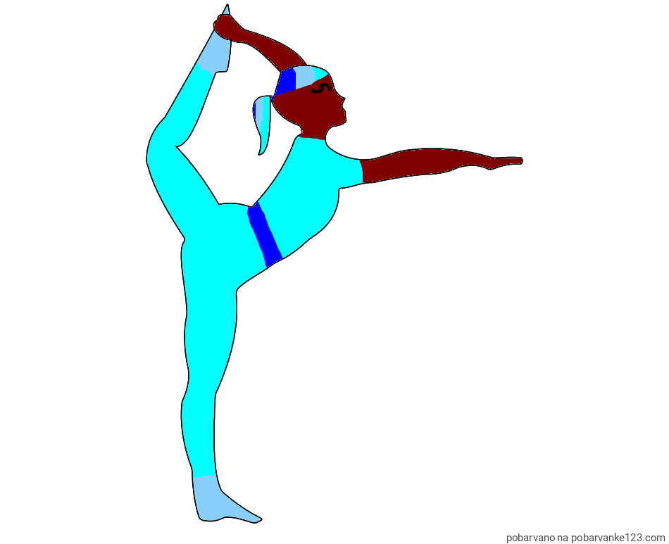 POBARVANA POBARVANKA - Pobarvanka baletke med ogrevanjem