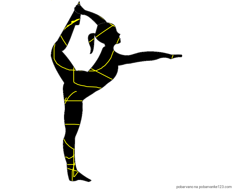 POBARVANA POBARVANKA - Pobarvanka baletke med ogrevanjem