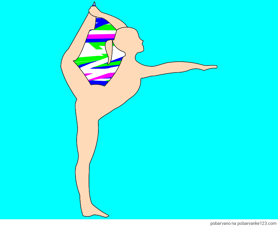 POBARVANA POBARVANKA - Pobarvanka baletke med ogrevanjem