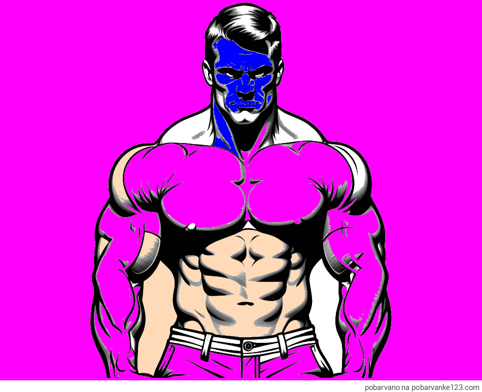 POBARVANA POBARVANKA - Pobarvanka bodybuilder-ja