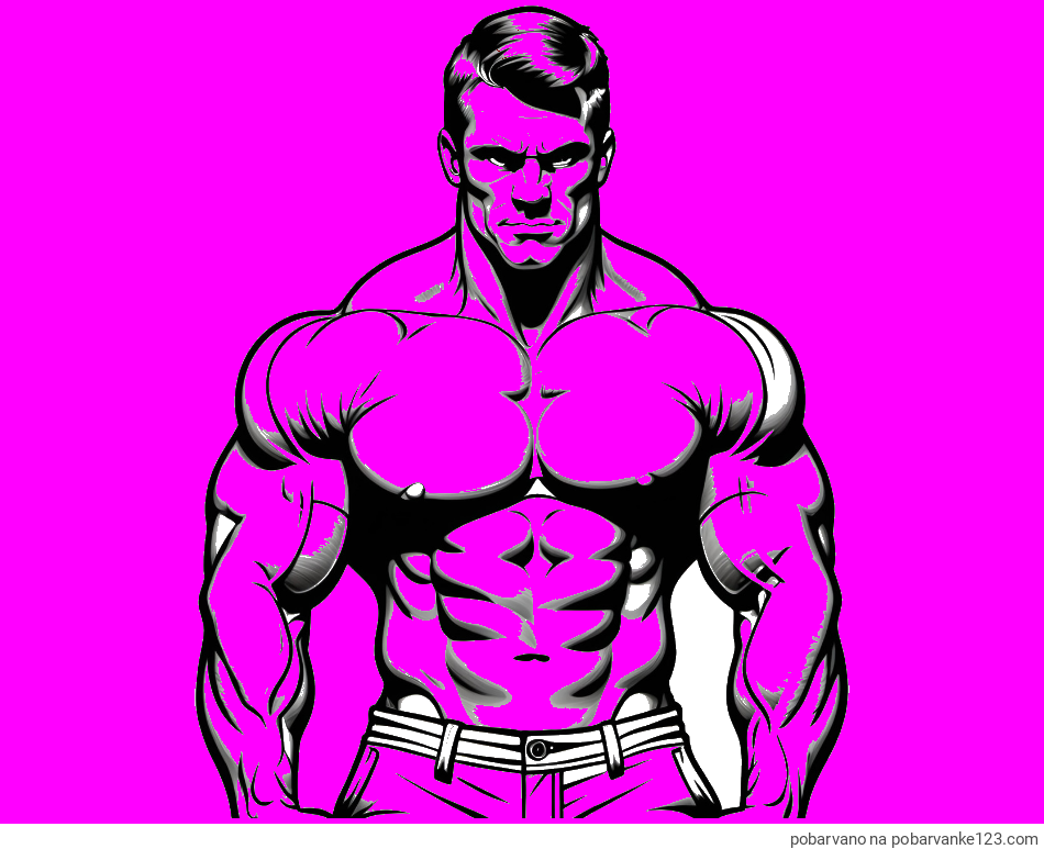 POBARVANA POBARVANKA - Pobarvanka bodybuilder-ja