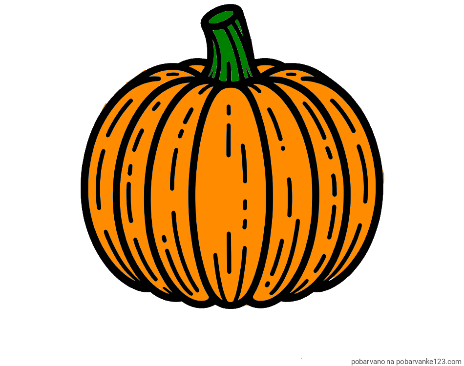 POBARVANA POBARVANKA - Pobarvanka buče