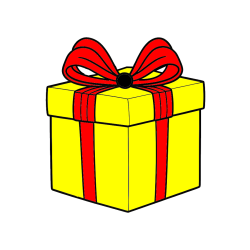 Pobarvana pobarvanka - Pobarvanka darila s pentljo