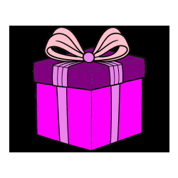 Pobarvana pobarvanka - Pobarvanka darila s pentljo