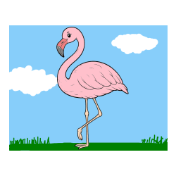 Pobarvana pobarvanka - Pobarvanka flaminga