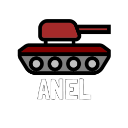 Pobarvana pobarvanka - Pobarvanka imena ANEL