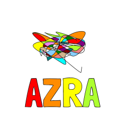 Pobarvana pobarvanka - Pobarvanka imena AZRA in cicka cacka