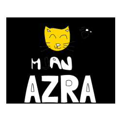 Pobarvana pobarvanka - Pobarvanka imena AZRA in mucica