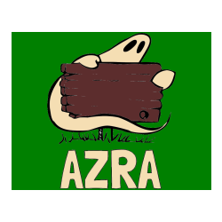 Pobarvana pobarvanka - Pobarvanka imena AZRA in pobarvanka duhca in table